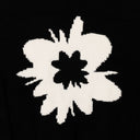 KNIT ZIP-UP HOODIE BLACK